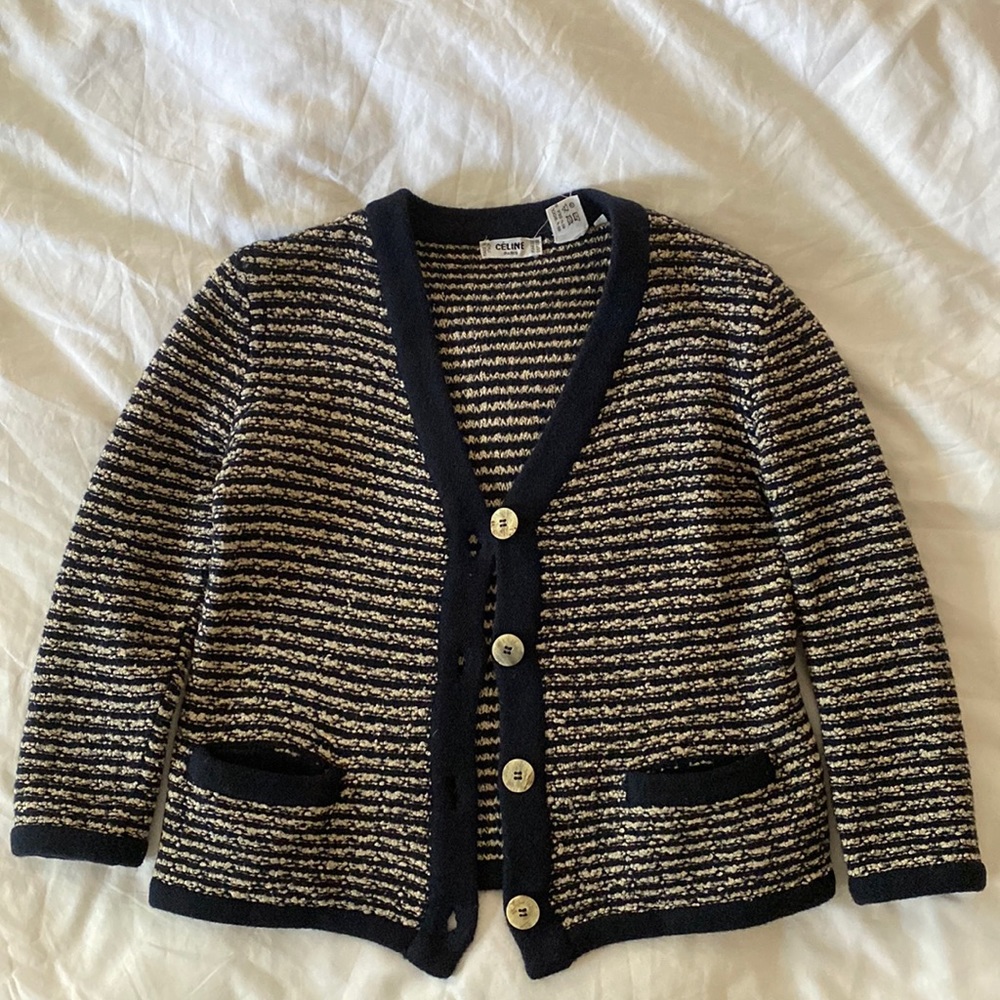 Celine *shrunken* wool and silk jacket size 42